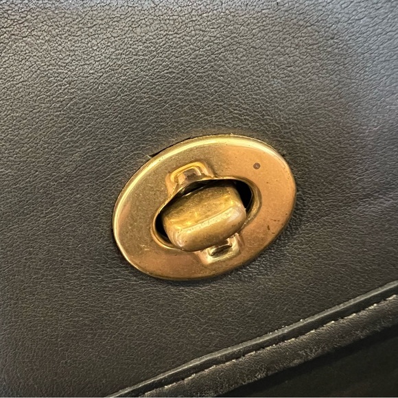 Vintage coach 9870 court bag forest green made in USA - Picture 7 of 15